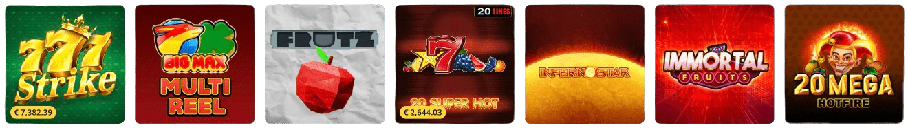 Jogos de cassino grátis
